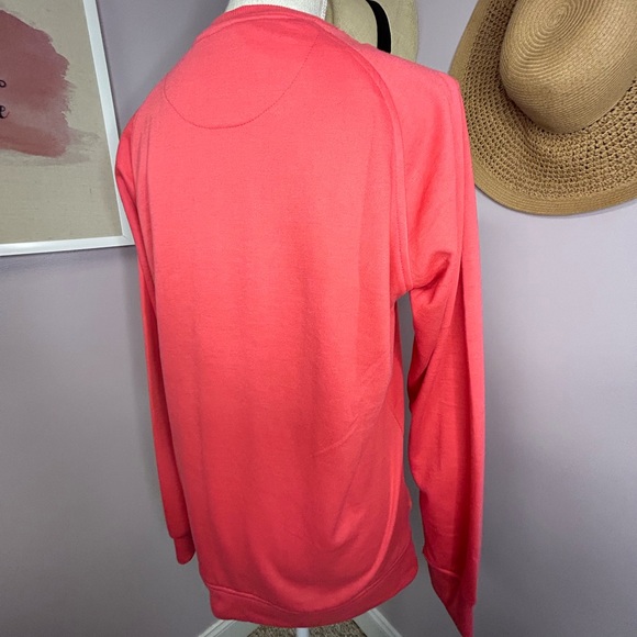 NWT Six Lincoln New York Medium beautiful coral color sweatshirt. - Picture 7 of 9